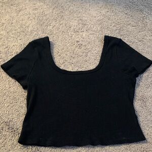 Universal Thread Black Crop Top